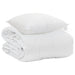 Pilotă de vară cu pernă 2 pcs Alb Microfibră - WALTI WALTI