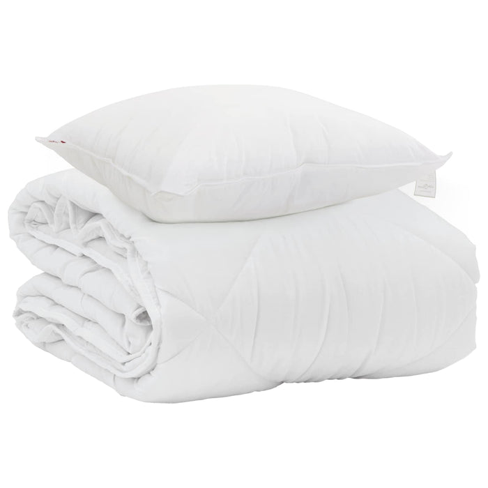 Pilotă de vară cu pernă 2 pcs Alb Microfibră - WALTI WALTI