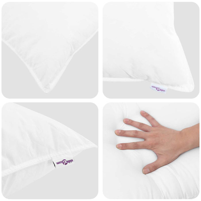 Duvet pentru Toate Sezoanele cu pernă 2 pcs Alb Microfibră - WALTI WALTI