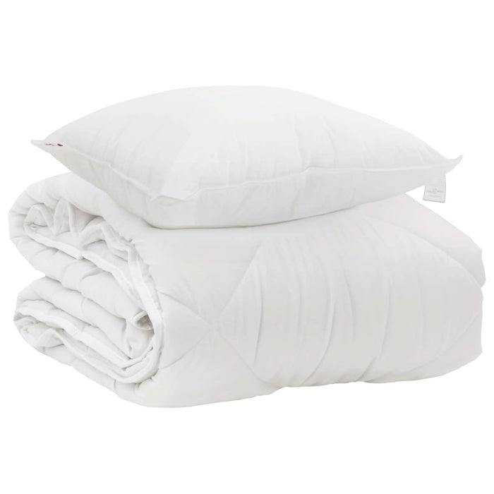 Duvet pentru Toate Sezoanele cu pernă 2 pcs Alb Microfibră - WALTI WALTI