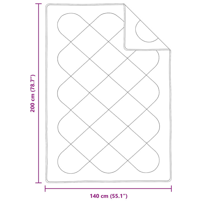 Duvet pentru Toate Sezoanele cu pernă 2 pcs Alb Microfibră - WALTI WALTI