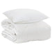 Duvet pentru Toate Sezoanele cu pernă 2 pcs Alb Microfibră - WALTI WALTI