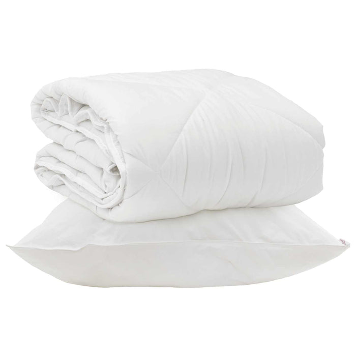 Duvet pentru Toate Sezoanele cu pernă 2 pcs Alb Microfibră - WALTI WALTI