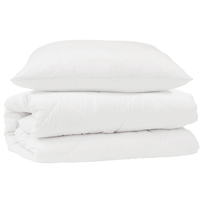Set de Pături cu pernă 2 pcs Alb Microfibră - WALTI WALTI