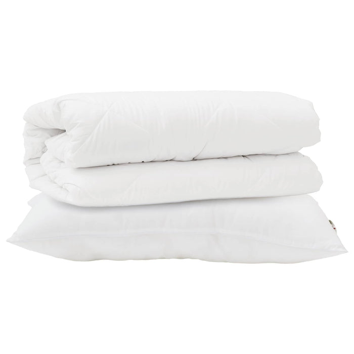 Set de Pături cu pernă 2 pcs Alb Microfibră - WALTI WALTI
