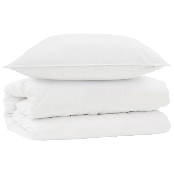Set de Pături cu pernă 2 pcs Alb Microfibră - WALTI WALTI