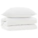 Set de Pături cu pernă 2 pcs Alb Microfibră - WALTI WALTI