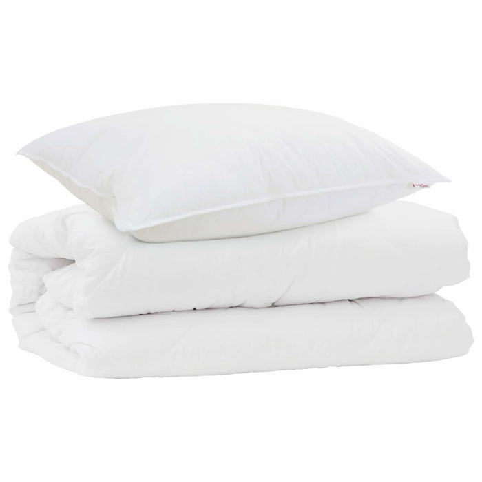Set de Pături cu pernă 2 pcs Alb Microfibră - WALTI WALTI