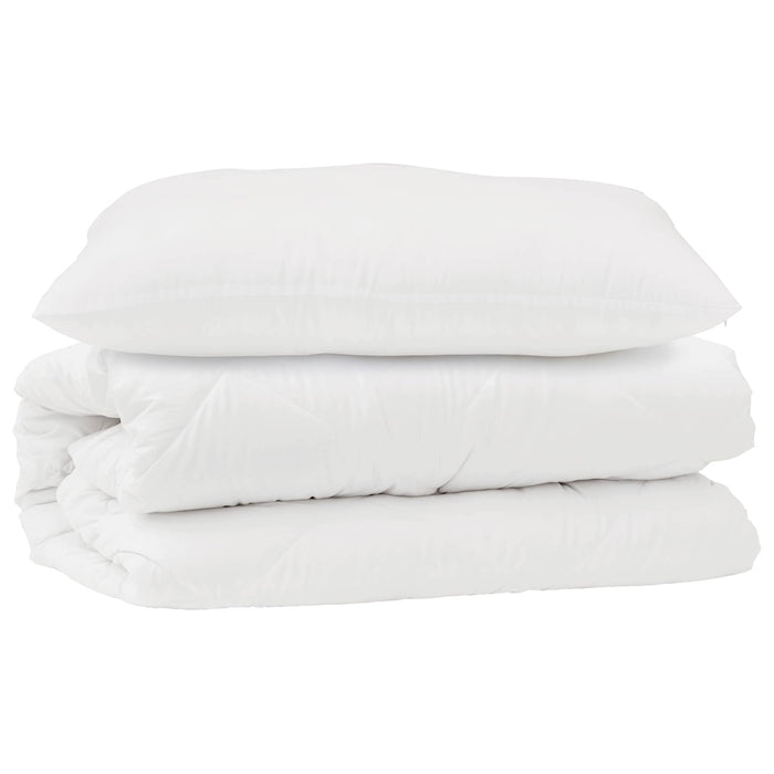 Set de Pături cu pernă 2 pcs Alb Microfibră - WALTI WALTI