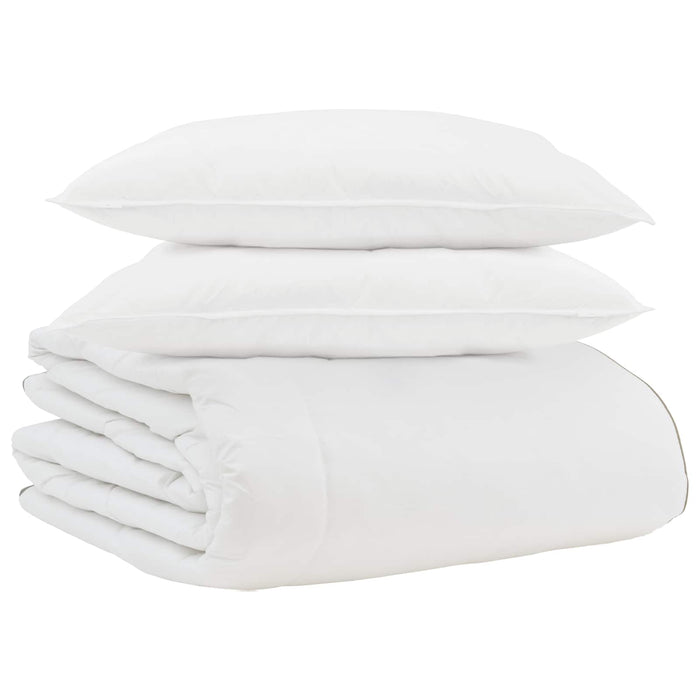 Duvet de iarnă cu pernă 3 pcs Alb Pene de rață - WALTI WALTI