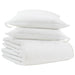 Duvet de iarnă cu pernă 3 pcs Alb Pene de rață - WALTI WALTI