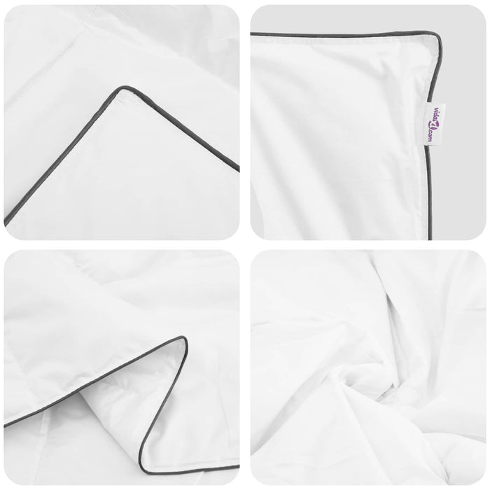 Duvet de iarnă cu pernă 3 pcs Alb Pene de rață - WALTI WALTI
