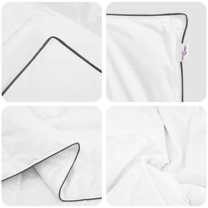 Duvet de iarnă cu pernă 3 pcs Alb Pene de rață - WALTI WALTI
