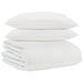 Duvet de iarnă cu pernă 3 pcs Alb Pene de rață - WALTI WALTI
