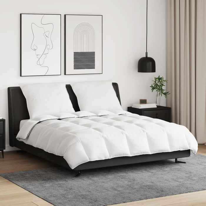 Duvet de iarnă cu pernă 3 pcs Alb Pene de rață - WALTI WALTI