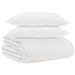 Duvet de iarnă cu pernă 3 pcs Alb Pene de rață - WALTI WALTI