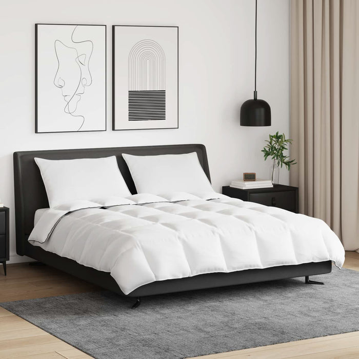 Duvet de iarnă cu pernă 3 pcs Alb Pene de rață - WALTI WALTI