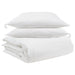Set de Pături cu pernă 3 pcs Alb Pene de rață - WALTI WALTI