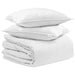 Set de Pături cu pernă 3 pcs Alb Pene de rață - WALTI WALTI