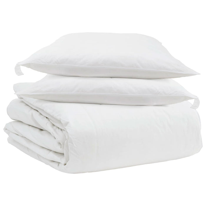 Set de Pături cu pernă 3 pcs Alb Pene de rață - WALTI WALTI