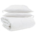 Set de Pături cu pernă 3 pcs Alb Pene de rață - WALTI WALTI