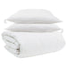 Set de Pături cu pernă 3 pcs Alb Pene de rață - WALTI WALTI