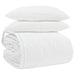 Set de Pături cu pernă 3 pcs Alb Pene de rață - WALTI WALTI