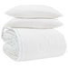 Set de Pături cu pernă 3 pcs Alb Pene de rață - WALTI WALTI