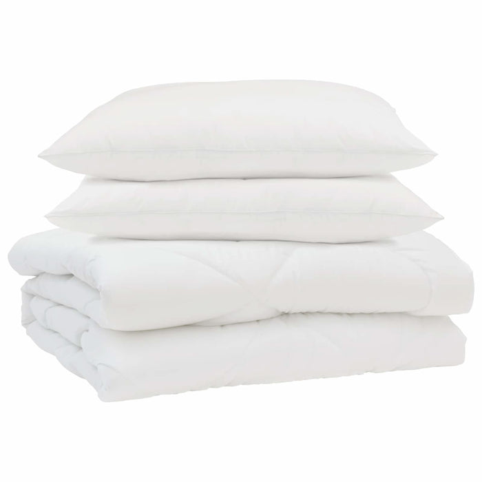 Pilotă de vară cu pernă 3 pcs Alb Microfibră - WALTI WALTI
