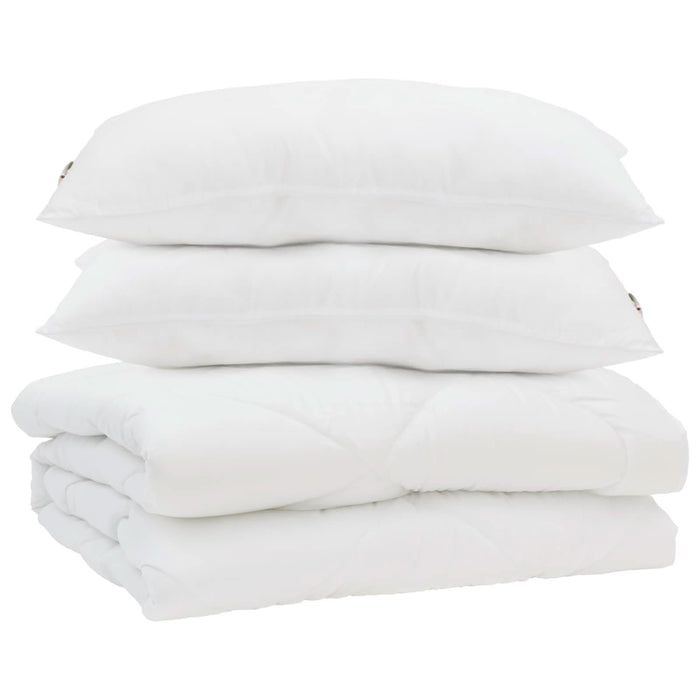 Pilotă de vară cu pernă 3 pcs Alb Microfibră - WALTI WALTI