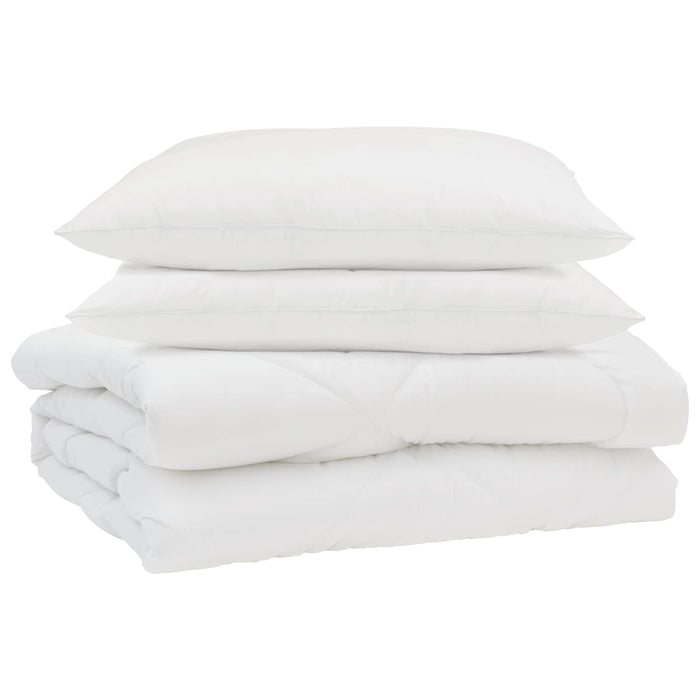 Pilotă de vară cu pernă 3 pcs Alb Microfibră - WALTI WALTI