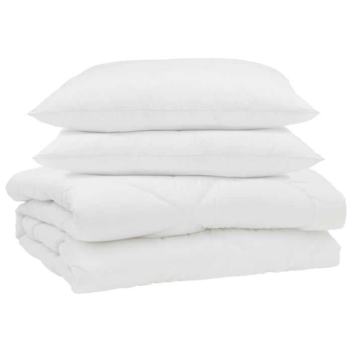 Pilotă de vară cu pernă 3 pcs Alb Microfibră - WALTI WALTI