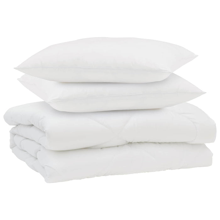 Pilotă de vară cu pernă 3 pcs Alb Microfibră - WALTI WALTI