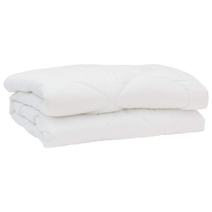 Pilotă cu pernă 3 pcs Alb Microfibră - WALTI WALTI