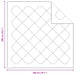 Pilotă cu pernă 3 pcs Alb Microfibră - WALTI WALTI