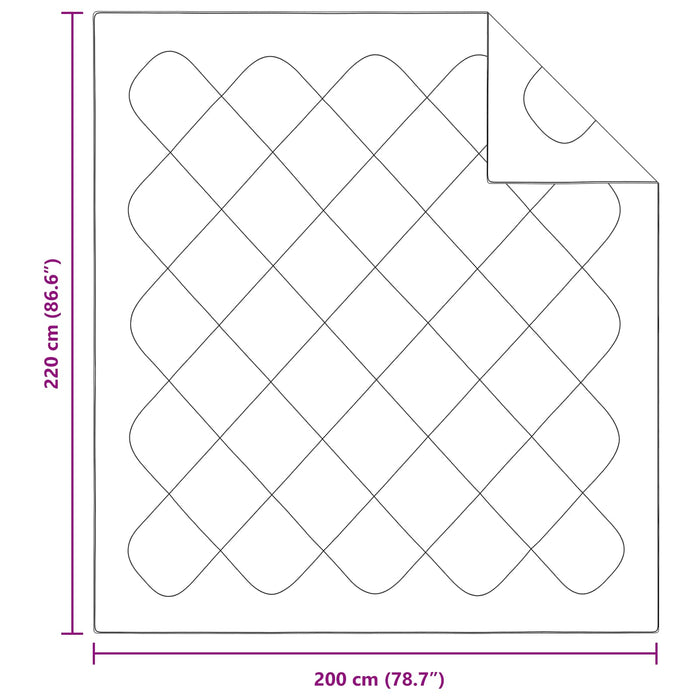 Pilotă cu pernă 3 pcs Alb Microfibră - WALTI WALTI