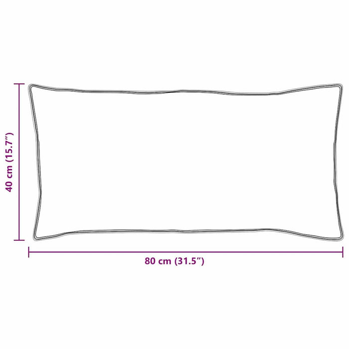 Pilotă cu pernă 3 pcs Alb Microfibră - WALTI WALTI