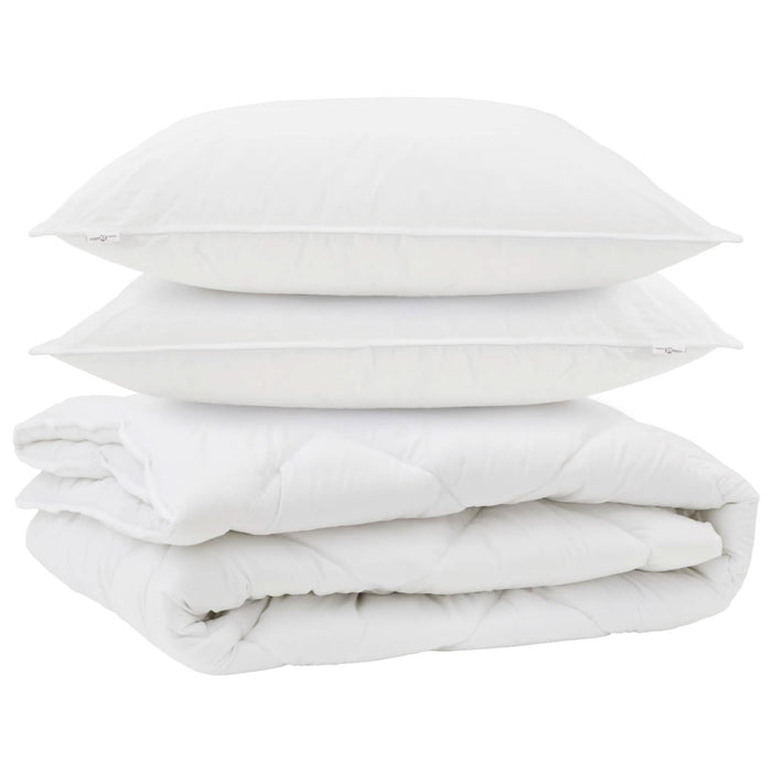 Duvet pentru toate sezoanele cu pernă 3 pcs Alb Microfibră - WALTI WALTI