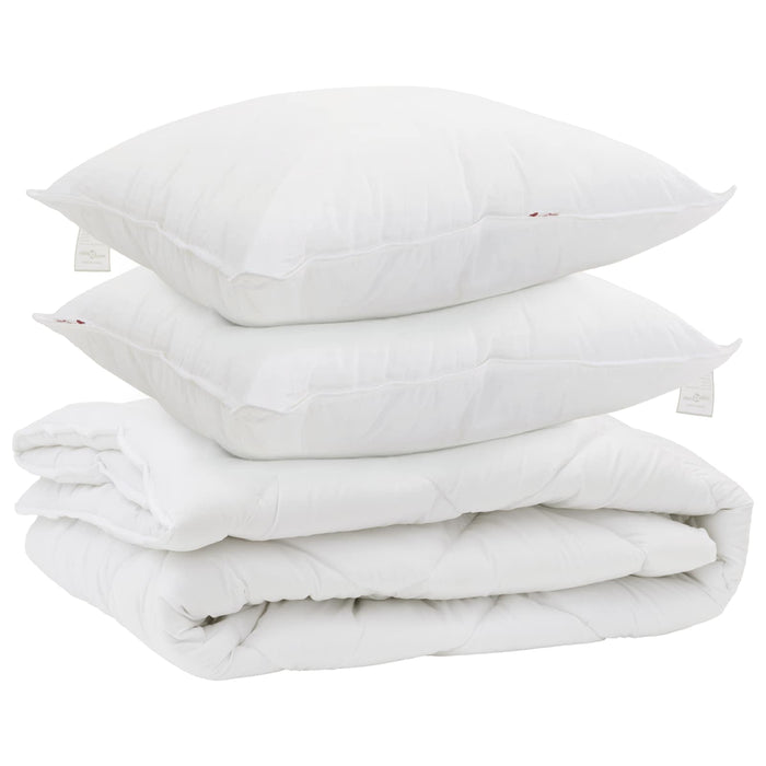 Duvet pentru toate sezoanele cu pernă 3 pcs Alb Microfibră - WALTI WALTI