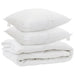 Duvet pentru toate sezoanele cu pernă 3 pcs Alb Microfibră - WALTI WALTI