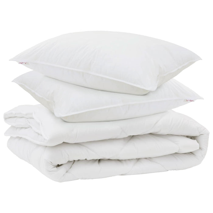 Duvet pentru toate sezoanele cu pernă 3 pcs Alb Microfibră - WALTI WALTI