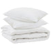 Duvet pentru toate sezoanele cu pernă 3 pcs Alb Microfibră - WALTI WALTI