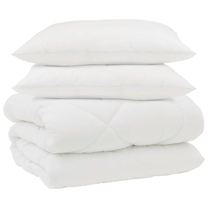 Duvet de iarnă cu pernă 3 pcs Alb Microfibră - WALTI WALTI