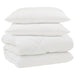 Duvet de iarnă cu pernă 3 pcs Alb Microfibră - WALTI WALTI
