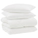 Duvet de iarnă cu pernă 3 pcs Alb Microfibră - WALTI WALTI