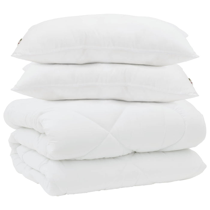 Duvet de iarnă cu pernă 3 pcs Alb Microfibră - WALTI WALTI
