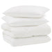 Duvet de iarnă cu pernă 3 pcs Alb Microfibră - WALTI WALTI
