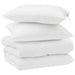 Duvet de iarnă cu pernă 3 pcs Alb Microfibră - WALTI WALTI