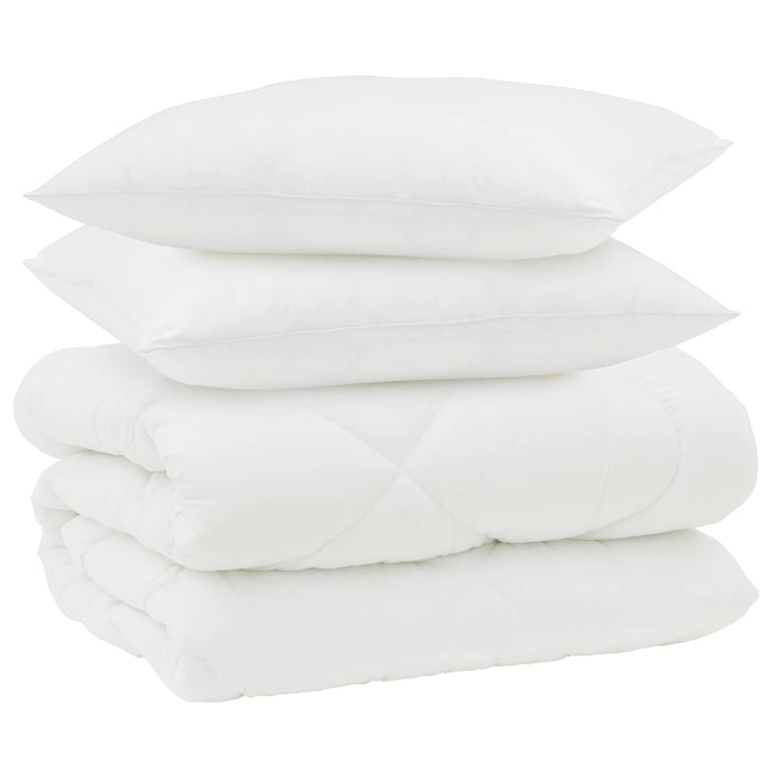 Duvet de iarnă cu pernă 3 pcs Alb Microfibră - WALTI WALTI