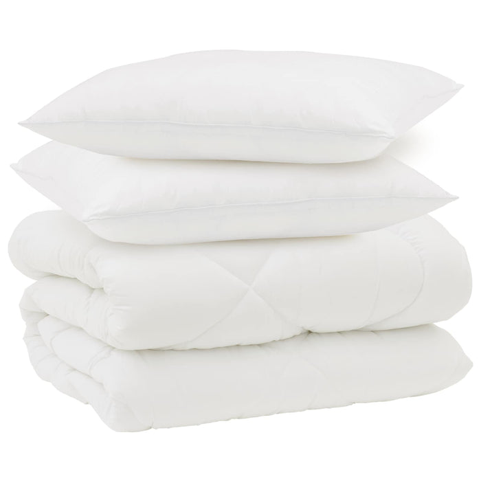 Duvet de iarnă cu pernă 3 pcs Alb Microfibră - WALTI WALTI